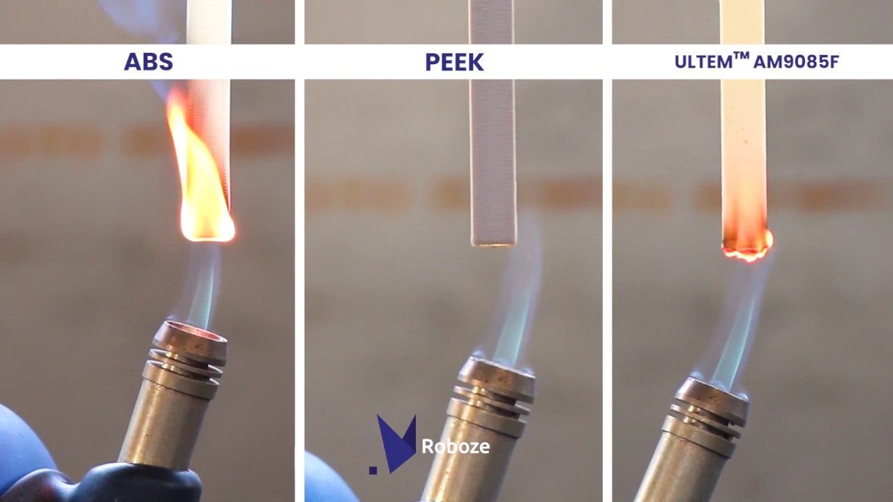 Flame resistance of PEEK and ULTEM&trade; AM9085F