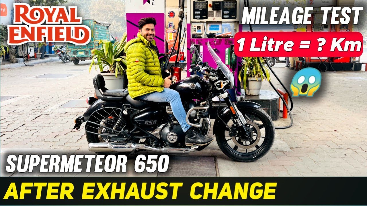 Millage Test Super Meteor 650 After change Kp Racing System Exhaust 👍