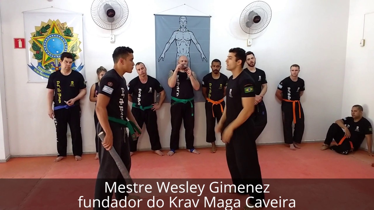 Como defender ataque de bastão - Krav Maga Caveira