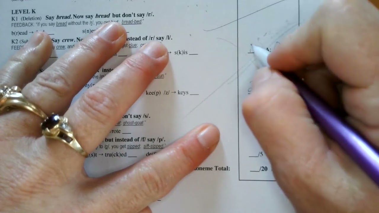 Student's PAST scoring