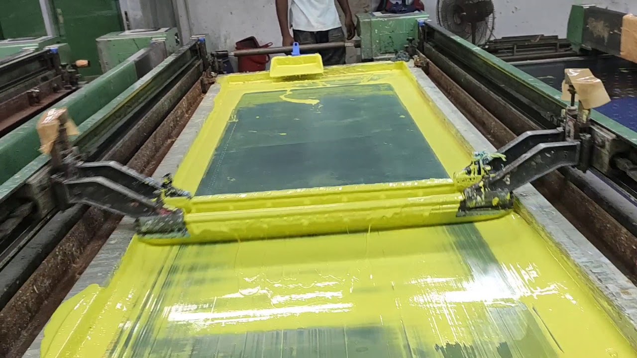 Overview of All Over Printing process// Japanese AOP machine for Printing Textile fabric.