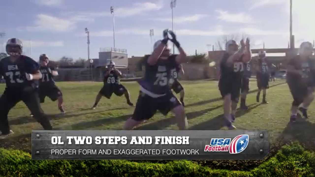 Two steps and finish: Offensive linemen