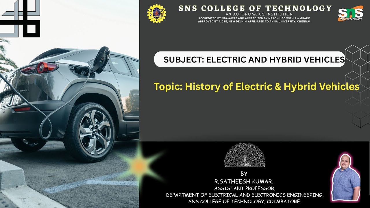 History of Electric & Hybrid  Vehicles  | Electric and Hybrid Vehicles  | SNS Institutions
