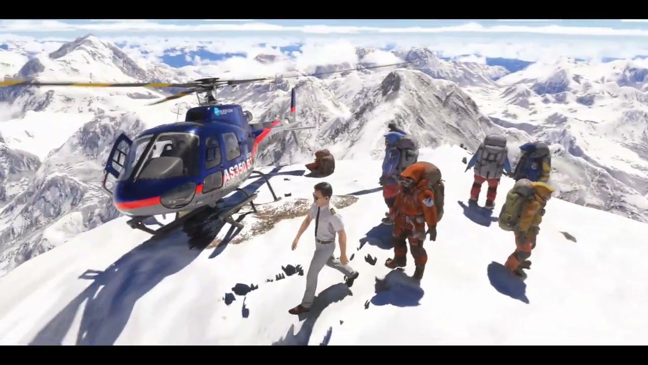 Aerosoft Mt. Everest Summit Landing !!! 에베레스트 정상 착륙 성공!!!