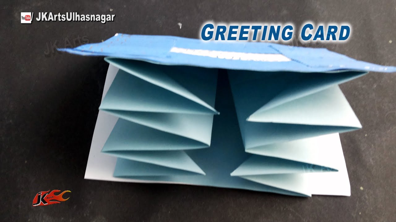 DIY Greeting Card for Scrapbook | How to make | JK Arts 912