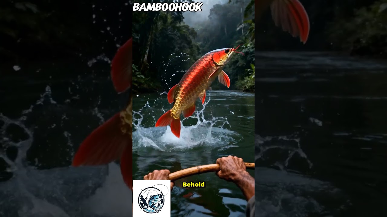 in the depths of the Amazon#arwanasuperred #arwana #bamboohook #fish