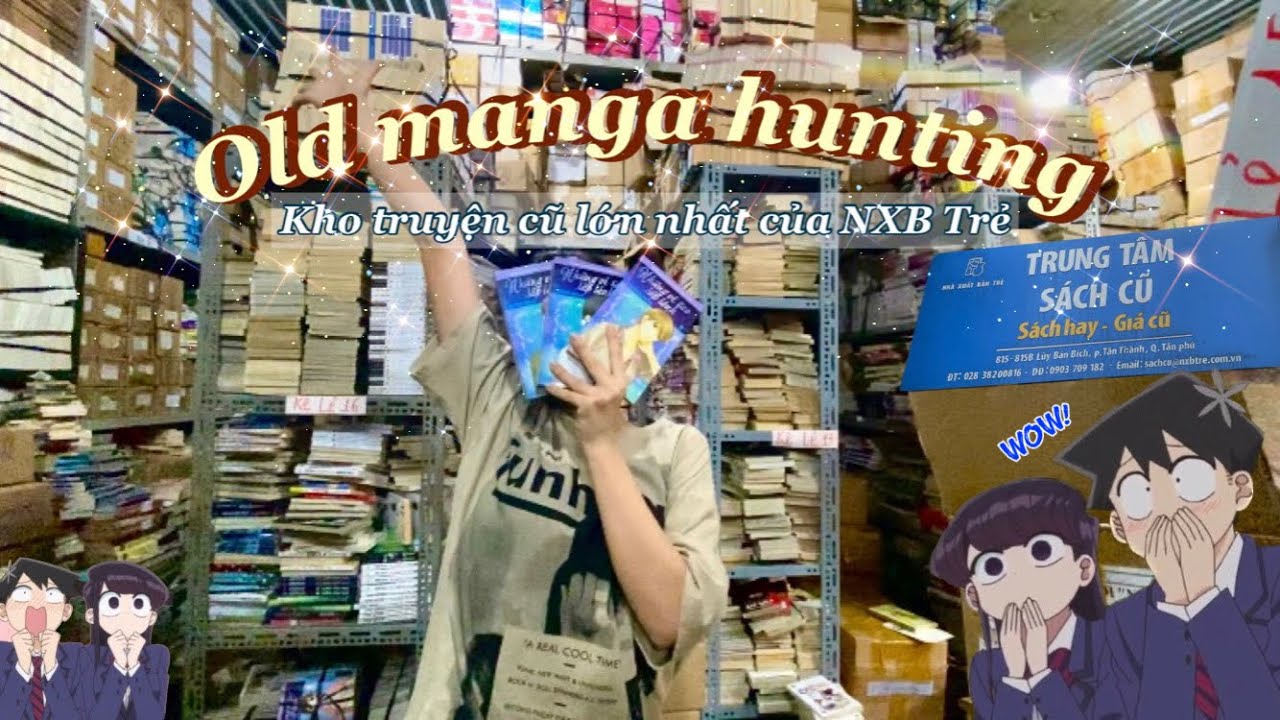 ♡★ Series #1: Old manga shopping, Kho truyện cũ lớn nhất của NXB Trẻ, manga unboxing & hunting