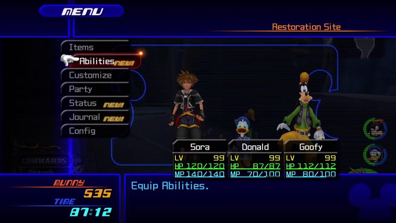 Kingdom Hearts 2 Final Mix Just chilling. No commentary.
