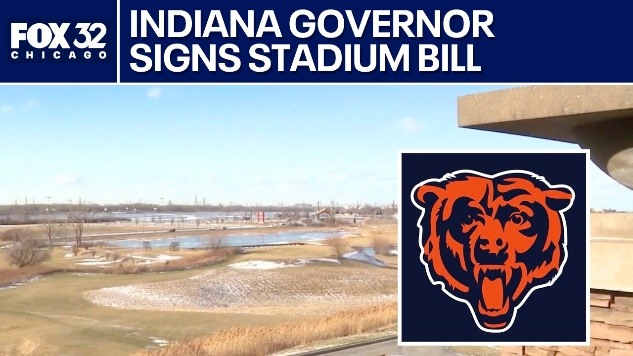 Gov. Braun signs bill into law supporting potential Bears stadium in northwest Indiana