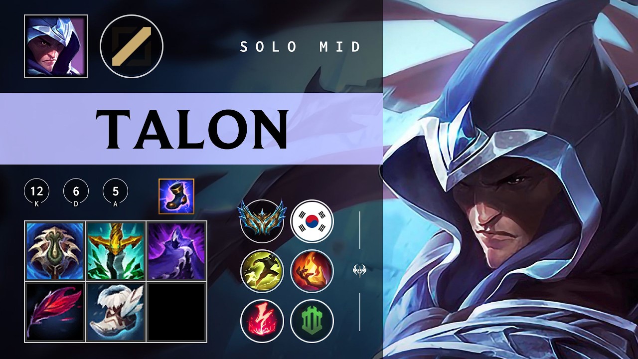 Talon Mid vs Akali - KR Challenger Patch 26.06