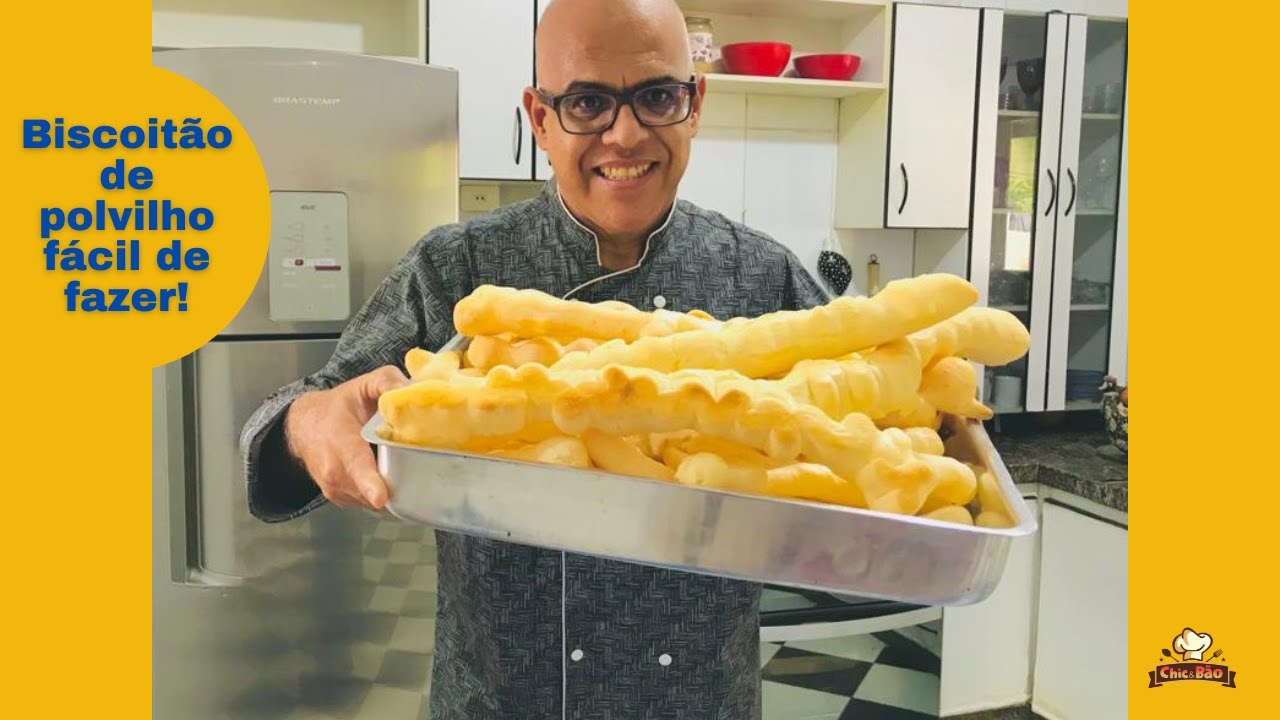 Biscoitão de polvilho assado! Fácil, gostoso e rende muuuito!