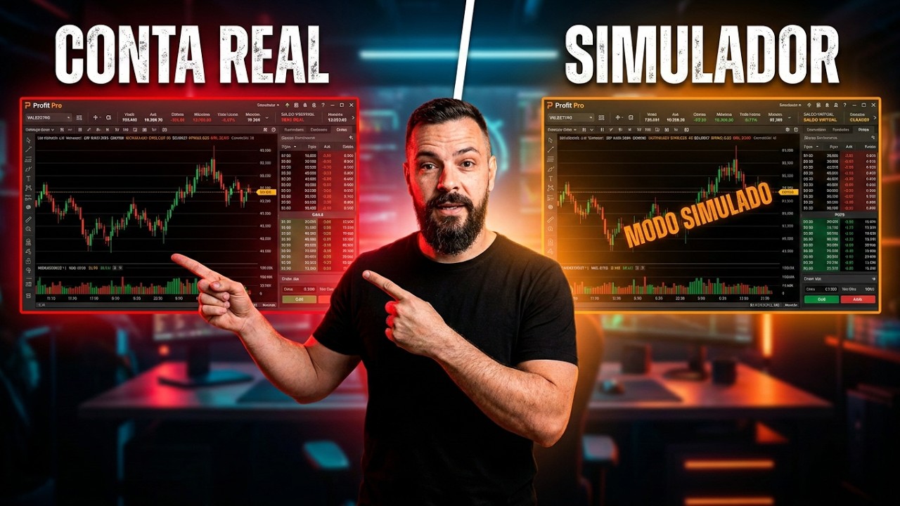 Como operar no Simulador ( Aprenda a diferen&ccedil;a entre conta real e conta no simulador )