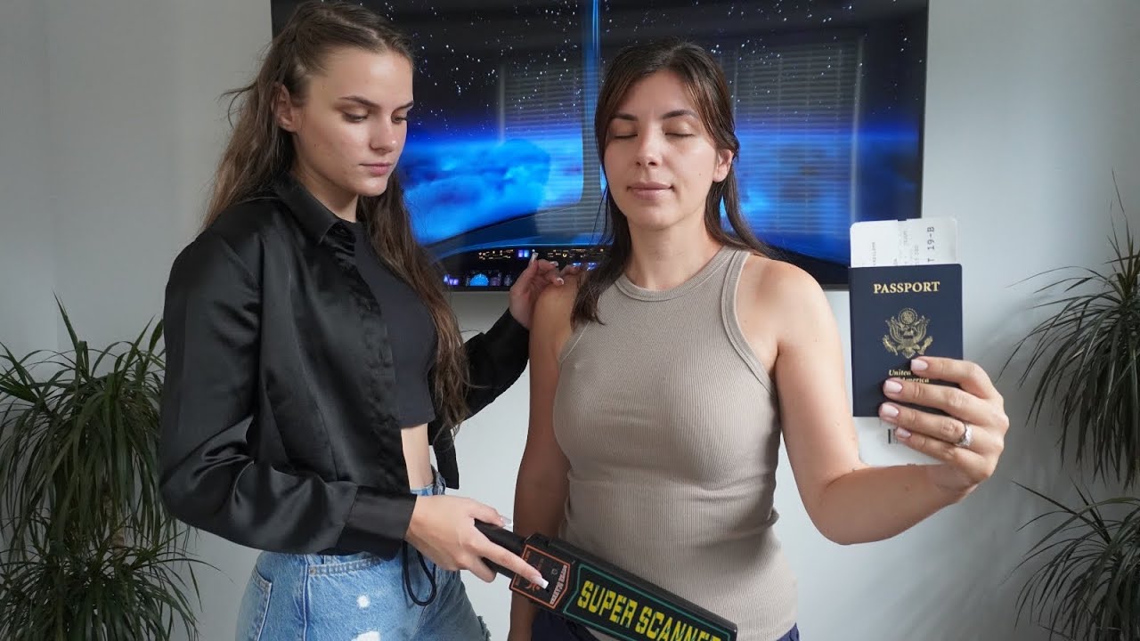 ASMR TSA Pat Down Security Check 🔍 Foot Spa Treatment, Head to Toe Exam & Back Assessment to RELAX