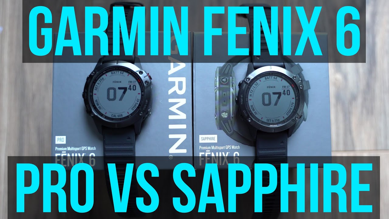 Garmin Fenix 6 Pro vs Sapphire Comparison - Is Gorilla Glass Better?