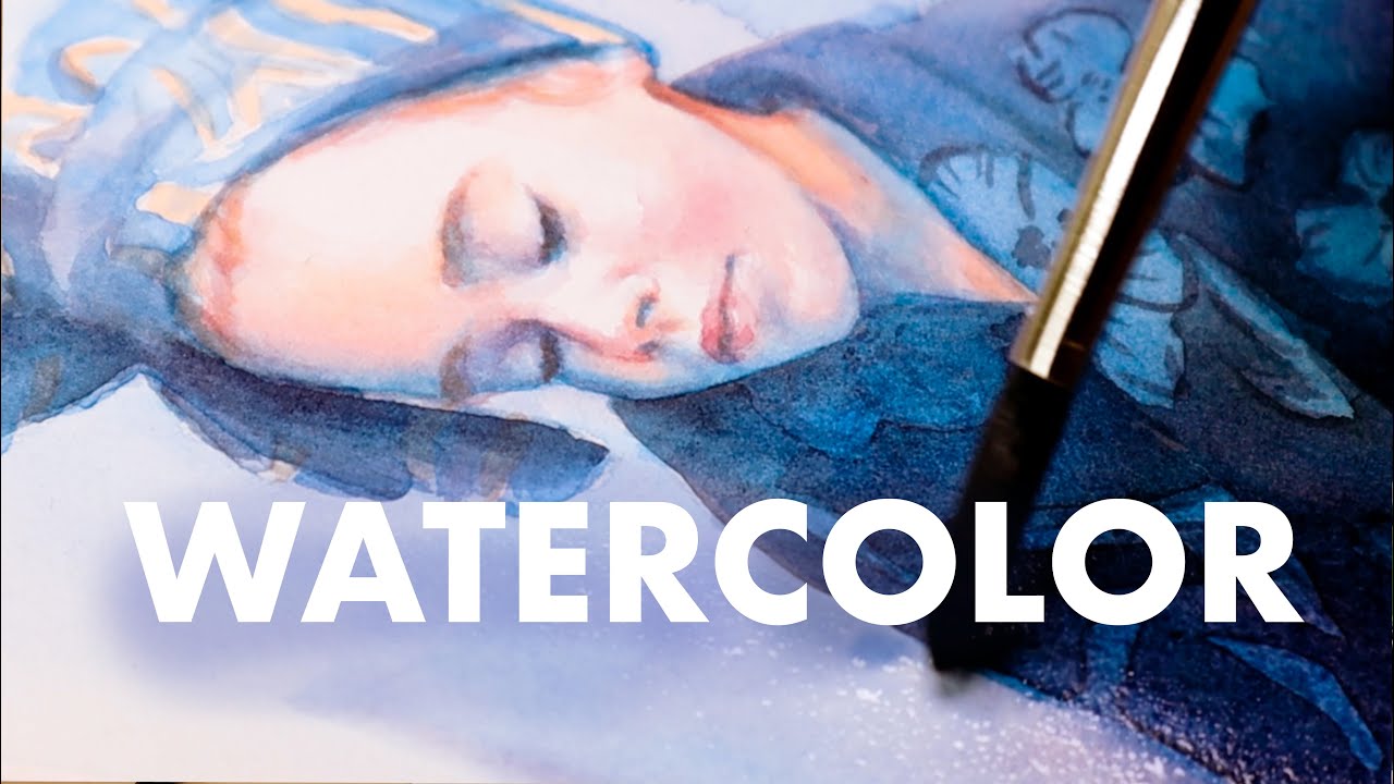 Watercolor Portrait | Relaxing Timelapse 🎨