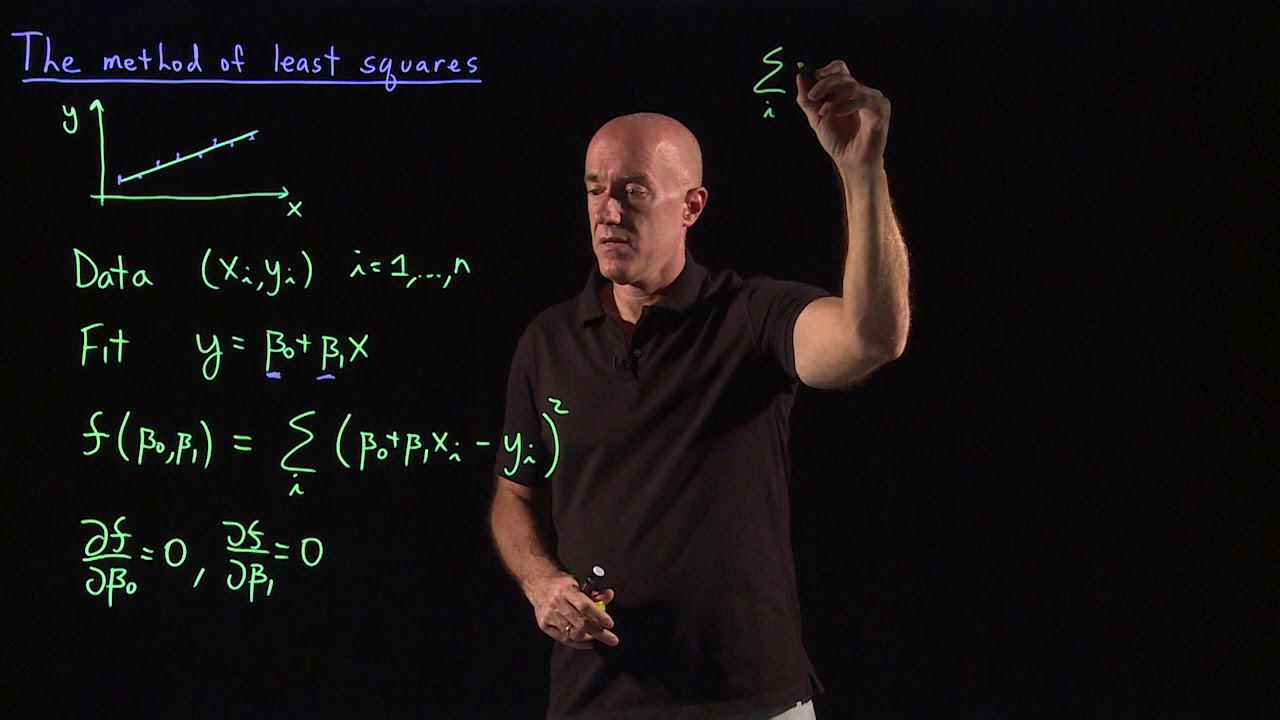 Method of least squares | Lecture 13 | Vector Calculus for Engineers