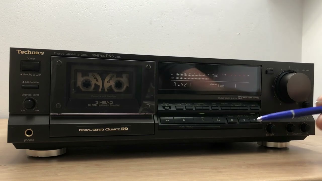 Technics RSB765 Cassette Deck vintage audio tape recorder 1991