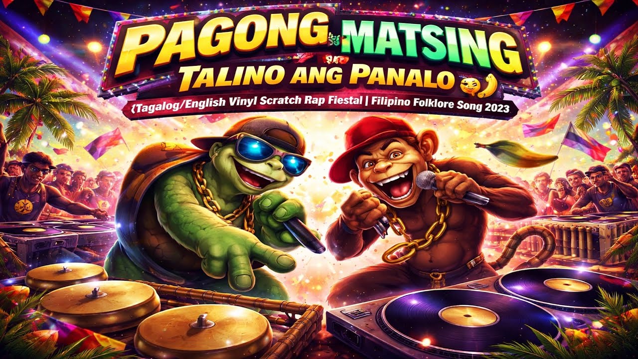 🎧 “Pagong vs Matsing: Talino ang Panalo (Tagalog/English Scratch Rap Fiesta Mix)”