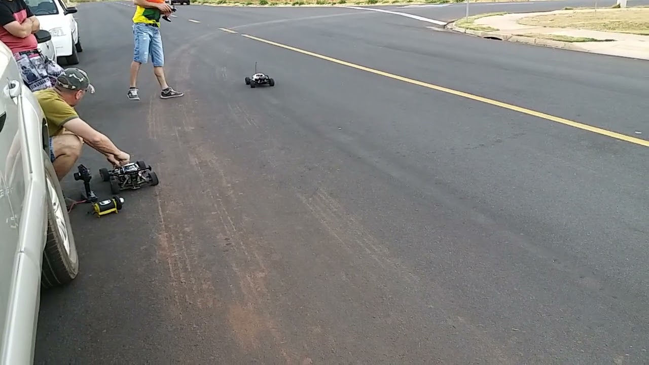 Traxxas Jato Motor BIG BLOCK Hyper mac 28 Acelerando forte Junto com GT2 no Iguatemi