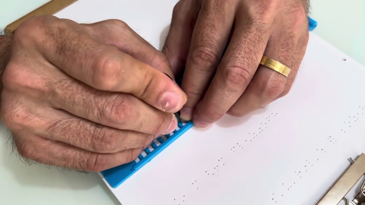 Aprenda o Braille - exercícios da aula 7 com o Prof. João Estevão