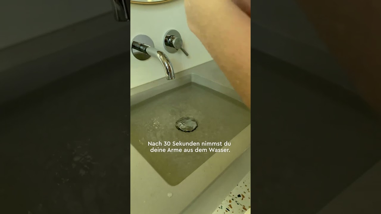 Der Kneippsche Espresso ☕️ Das kalte Armbad gilt als nat&uuml;rlicher Wachmacher 💪