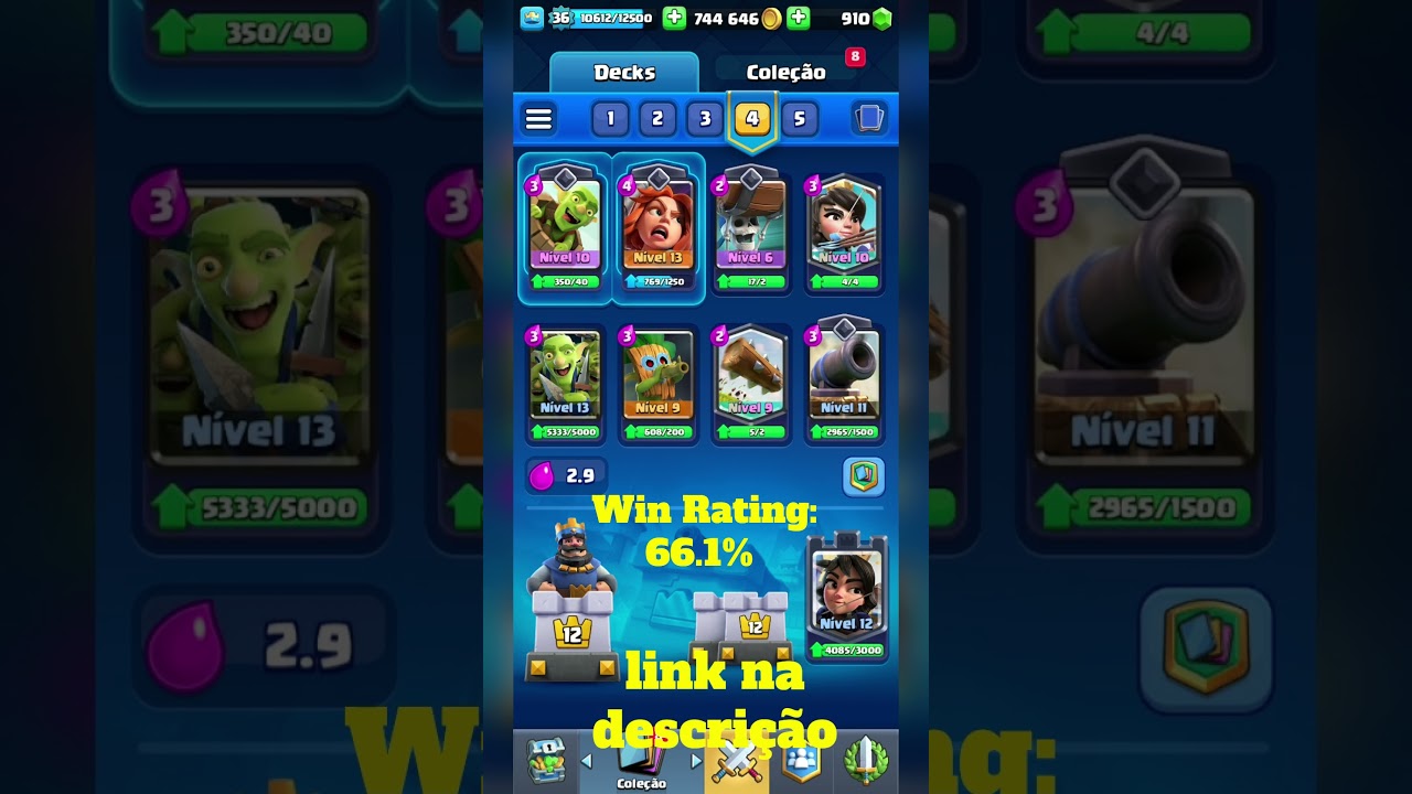 Clash Royale: Top 5 melhores Decks Log Bait para o torneio das 20 vit&oacute;rias #clashroyale  #supercell