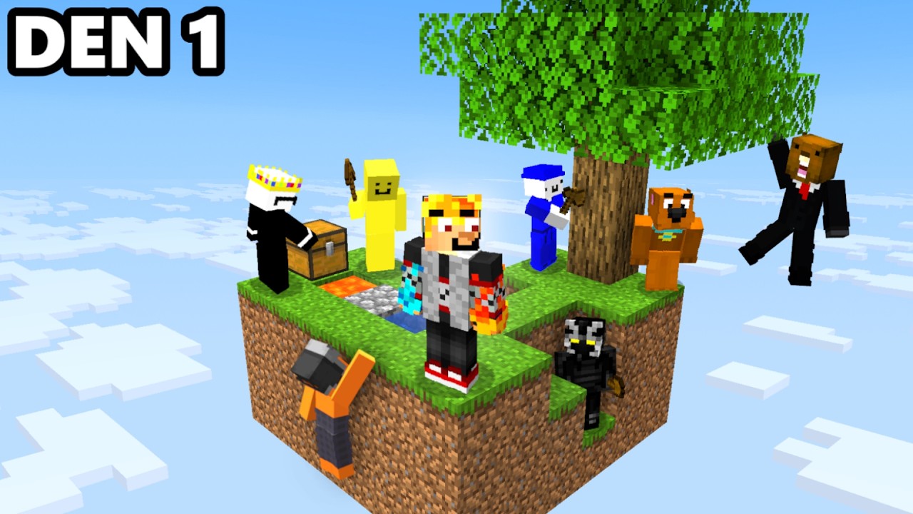 Uvěznil jsem 8 YouTuberů na Skyblocku