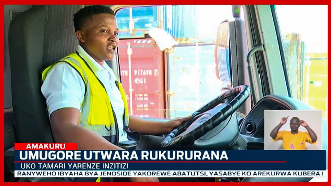 Nguyu Uwimana Tamari umwe mu bagore mbarwa batwara imodoka za rukurana mu Rwanda