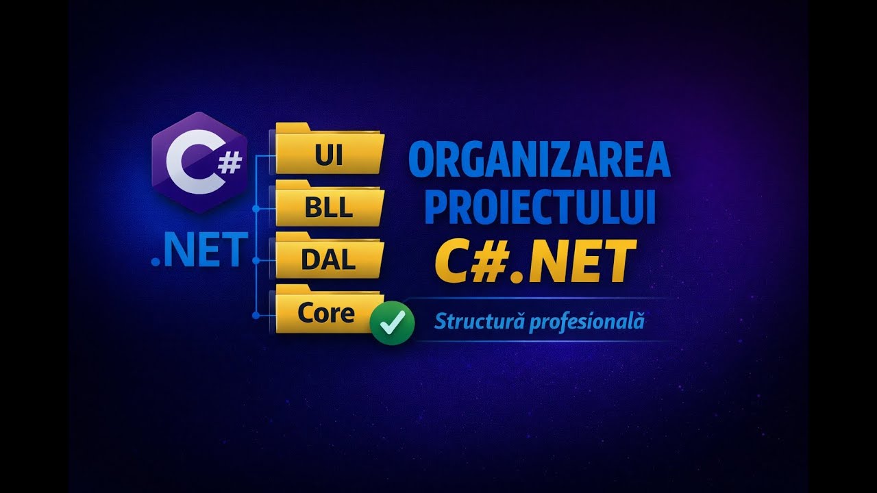 Cum organizezi corect un proiect C# .NET | Structură profesională pas cu pas (Partea 08)