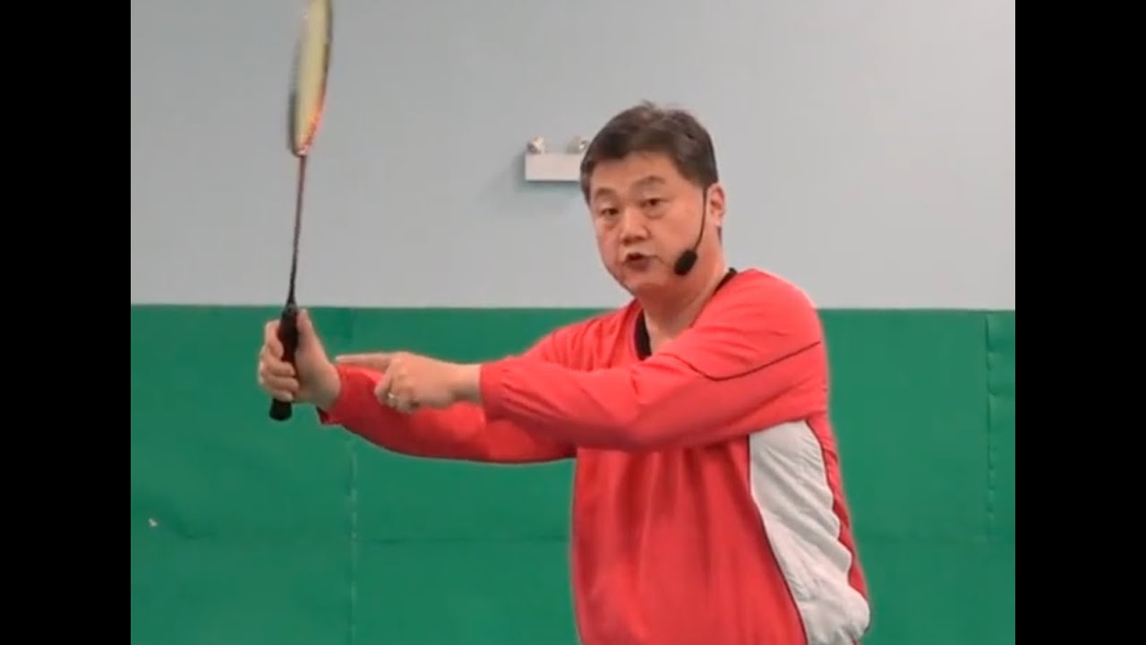 Badminton You Must Set Your Wrist Before You Hit-Lesson 3  Backhand net demonstration