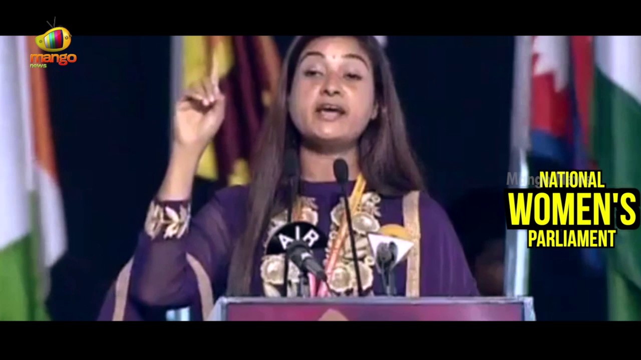 AAP MLA Alka Lamba Powerful Speech At National Women's Parliament In Amaravati | Mango News