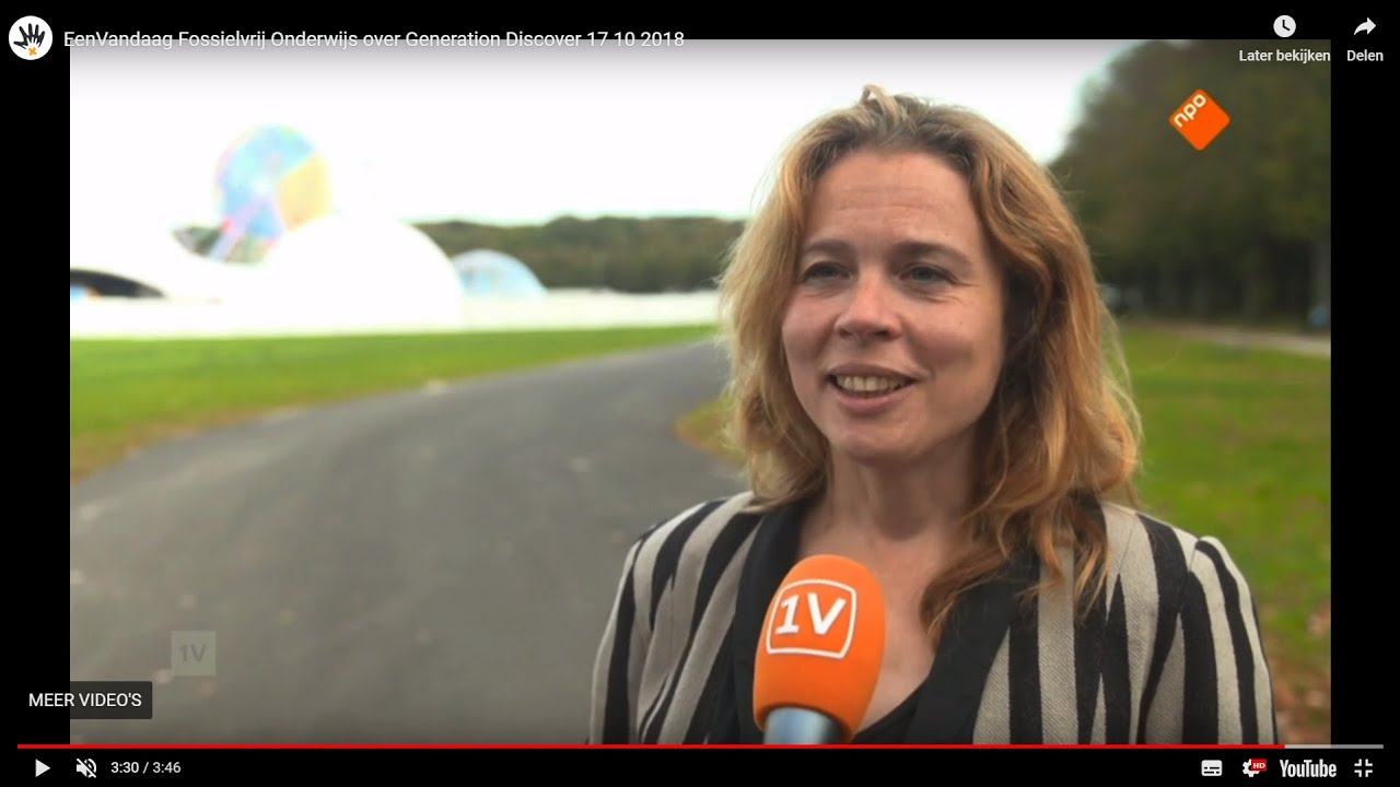 EenVandaag Fossielvrij Onderwijs over Generation Discover 17 10 2018