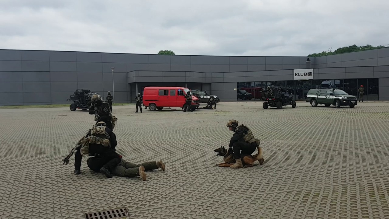 Pokaz dynamiczny OSZW targi Pro-defence w Ostródzie 01.06.2017