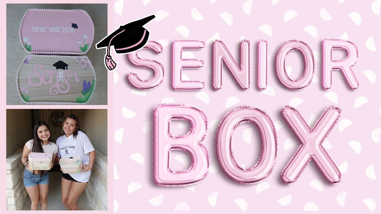 making senior boxes! || shopping & decorating