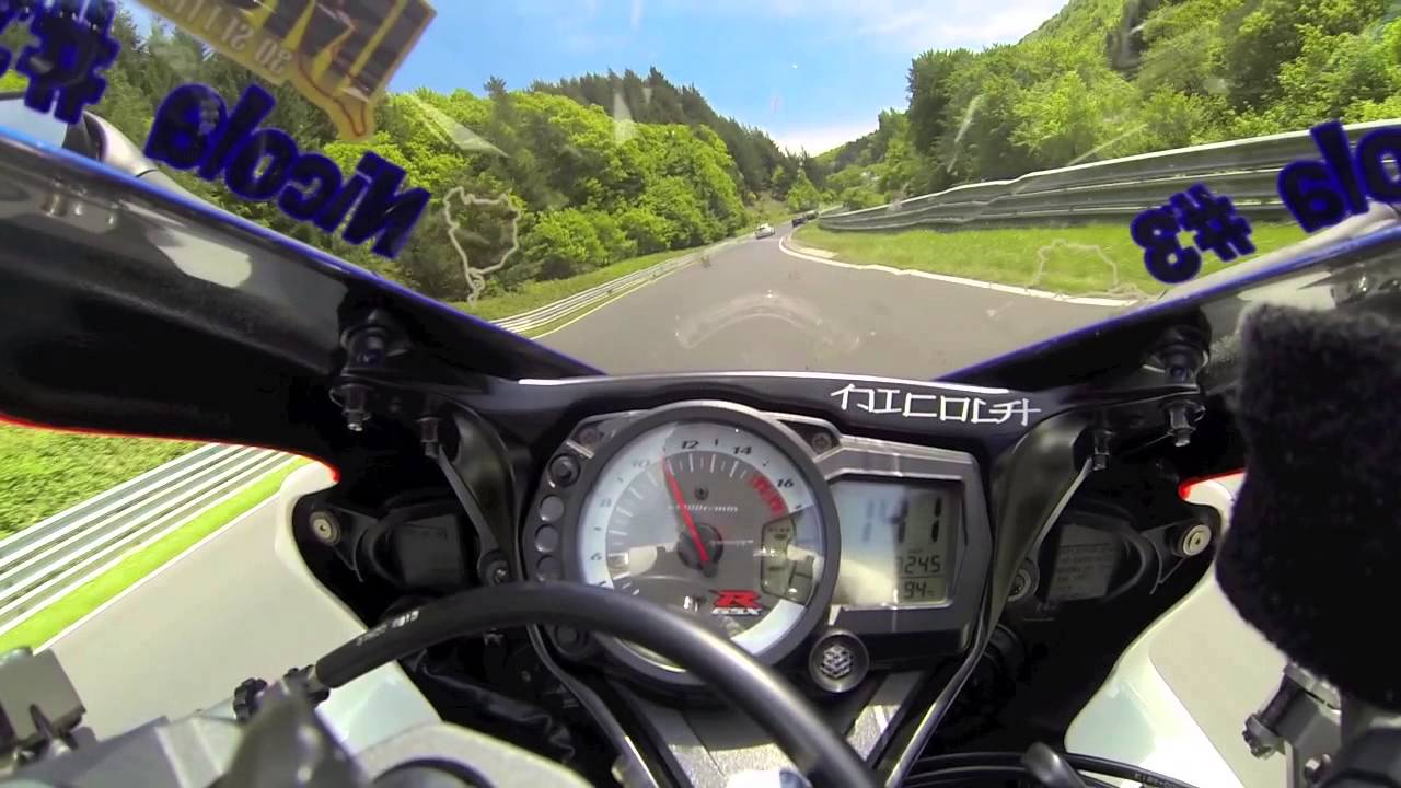 Nurburgring 02-06-2013 - Suzuki Gsx-R 750 K8 onboard (3 accident and big traffic) HD