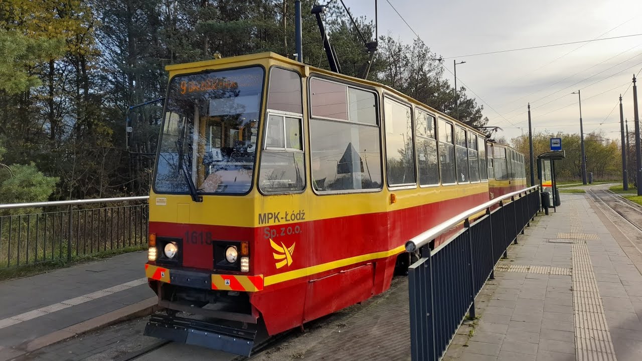 Konstal skład 805Na #1618+1619 - MPK Łódź - linia 9 (cz.2)