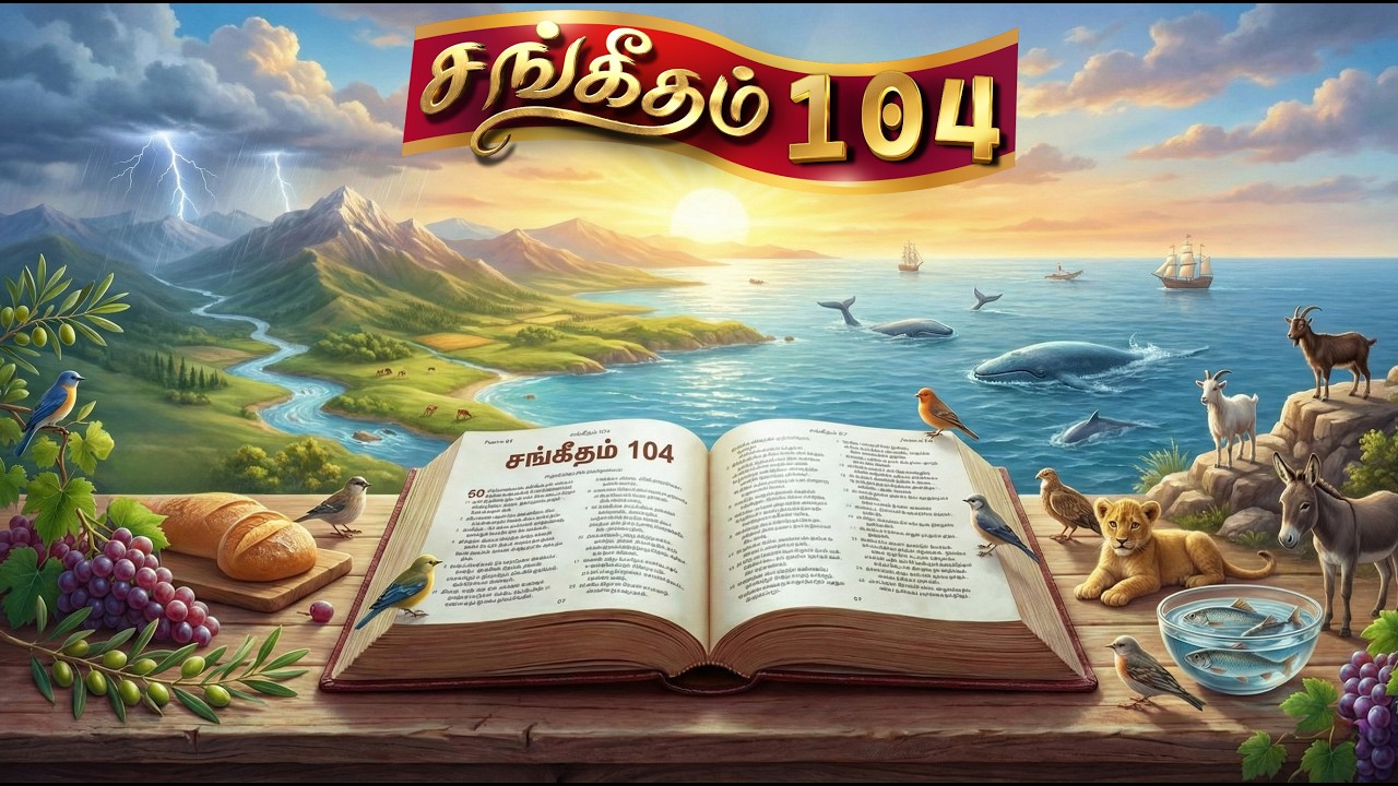 சங்கீதம் 104 அதிகாரம் Lyrics Video | Praise tv | Sangeetham 104 Music
