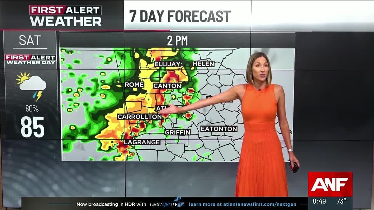 Прогноз First Alert: задымленное небо сегодня перед субботними ливнями