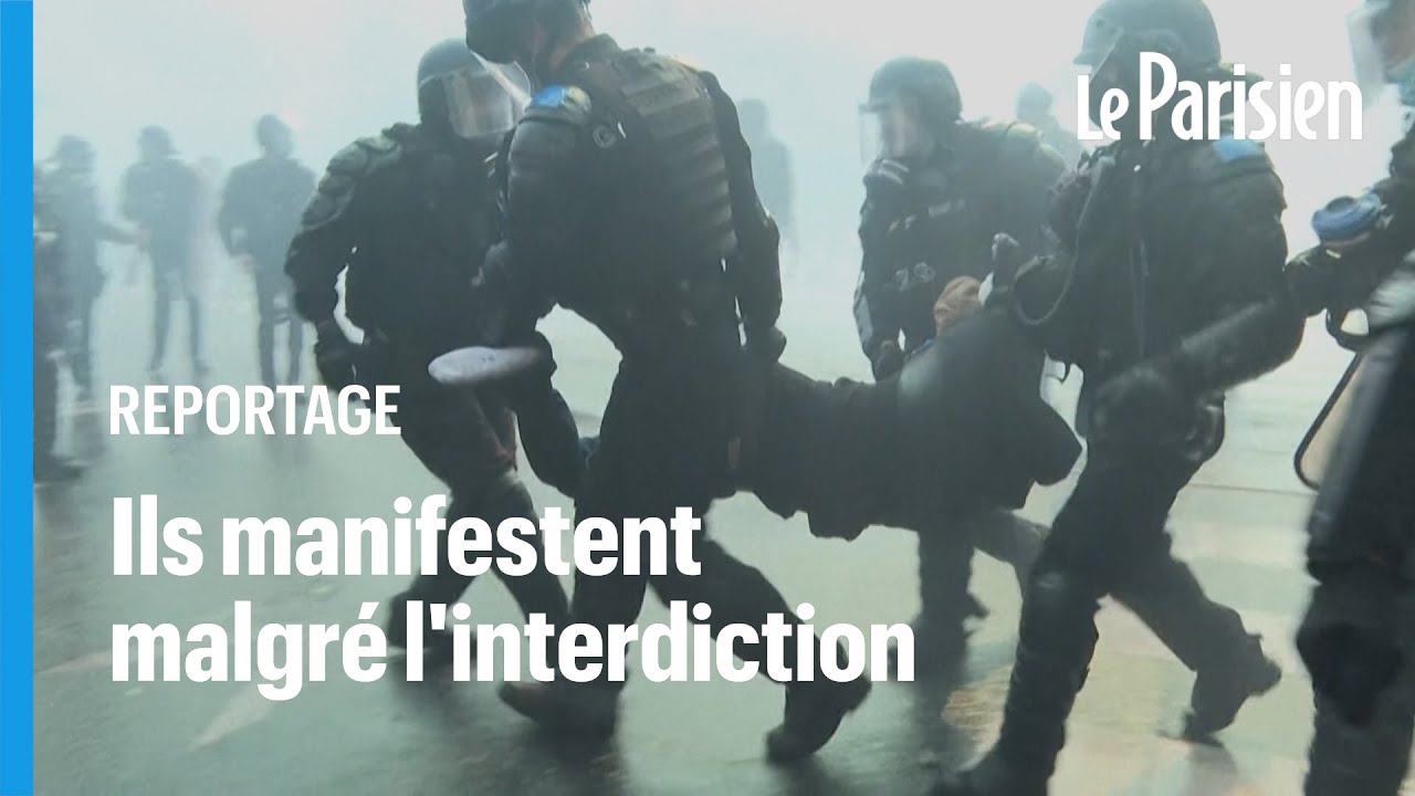 Manifestation pro-palestinienne : des heurts à Paris, un gendarme blessé à la tête