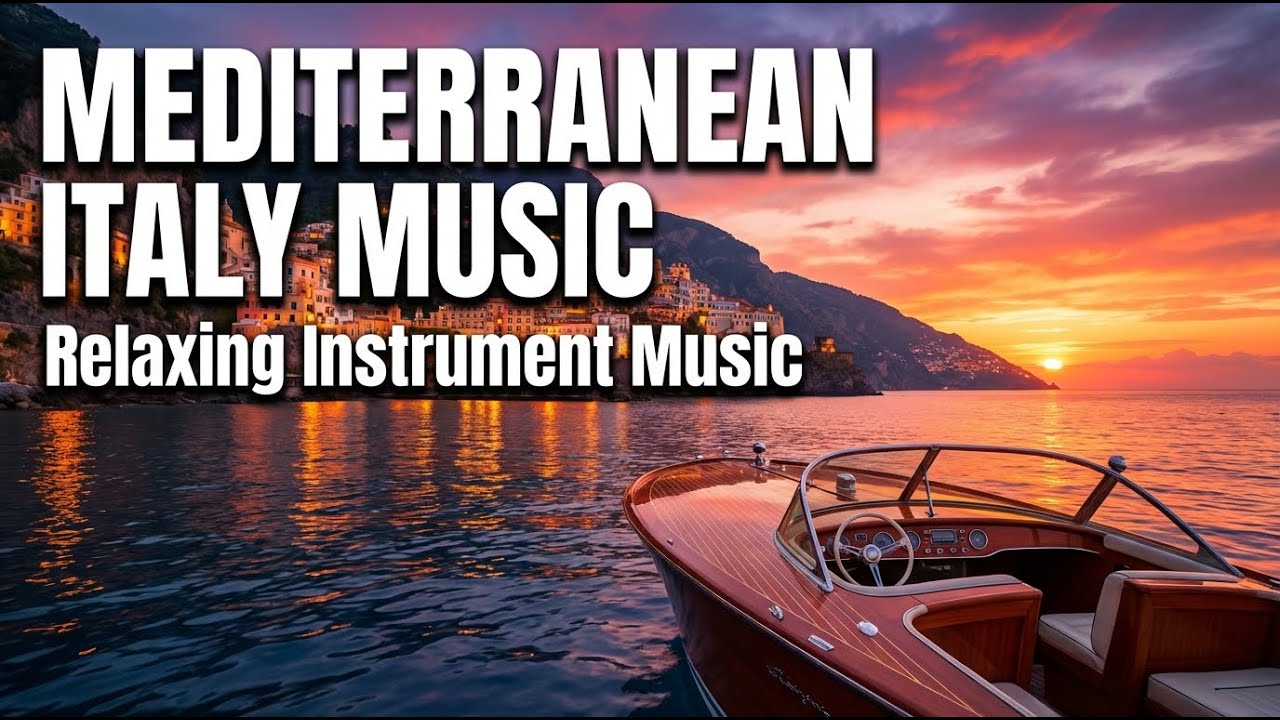 Italian Riviera Coastal Music 🌅 Peaceful Mediterranean Beach Ambience 🌊