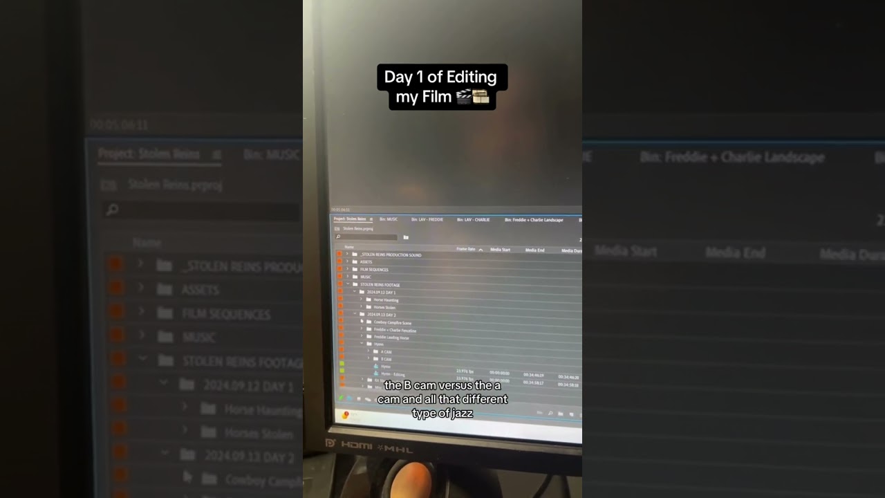 "Part 3" Day 1 of Editing My Film✂️🎞️ 