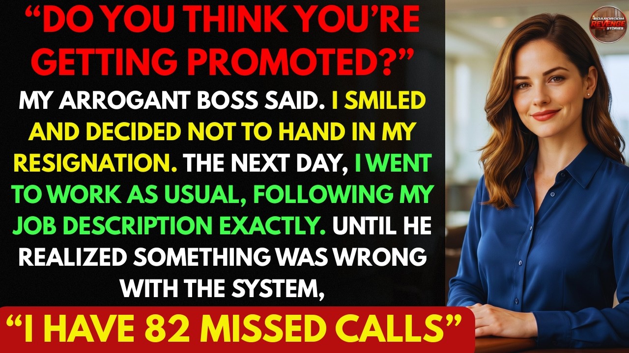 My Boss Said I Wasn&rsquo;t Ready for Promotion, So I Stopped Doing Extra Work. Then the Company Panicked