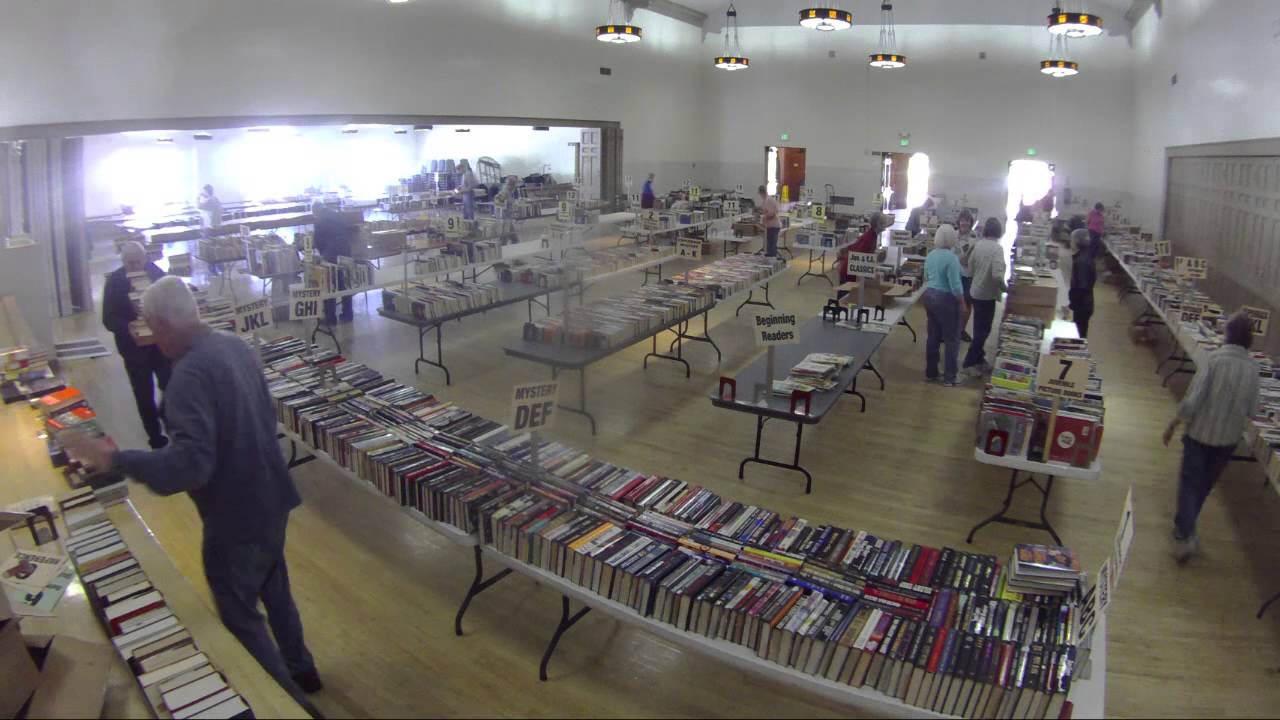2014 SLO Friends of the Library Book Sale Setup