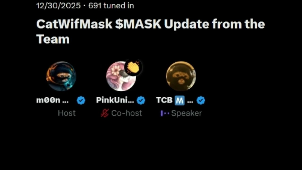 CatWifMask Space Dec302025 Team Update