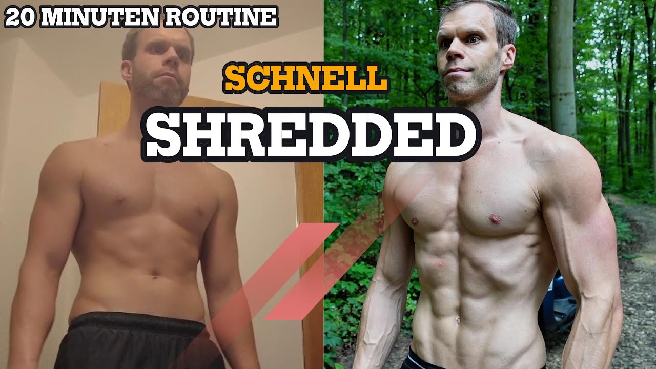 Shredded werden mit HIIT Intervall Training - 20mins