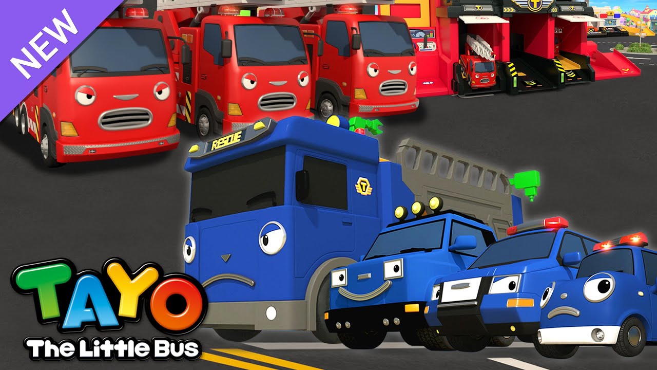 &iexcl;Rojo contra Azul! | RESCUE TAYO | Canci&oacute;n del Equipo de Rescate para Ni&ntilde;os | Tayo Espa&ntilde;ol