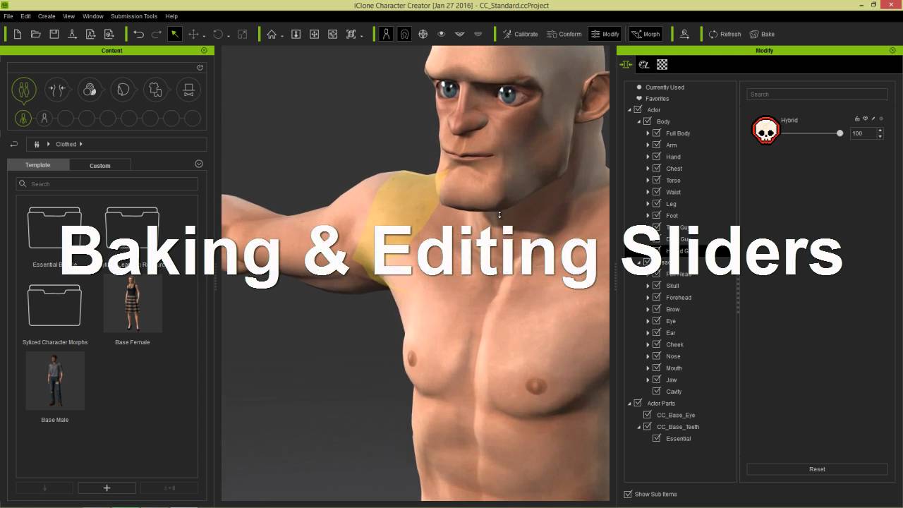 iClone Character Creator Tutorial – Create Custom Morph Sliders for Stylized 3D Characters in v1.4