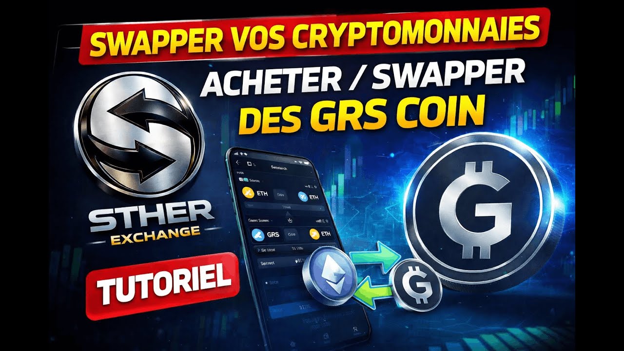 Swapper vos cryptomonnaies et acheter des GRS Coin sur Sther Exchange