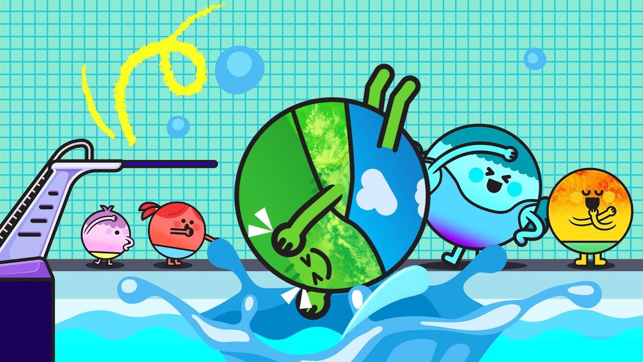 Planet Diving 💦 | Planet Size Comparison | Planet Sports | Planet Olympic | Solar System | 8 Planets