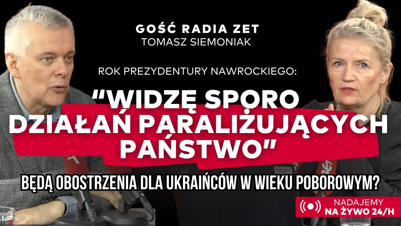 Rok od zaprzysiężenia prezydenta. Siemoniak: Oceniam tak na 2, 3 w skali do 10 te prezydenturę